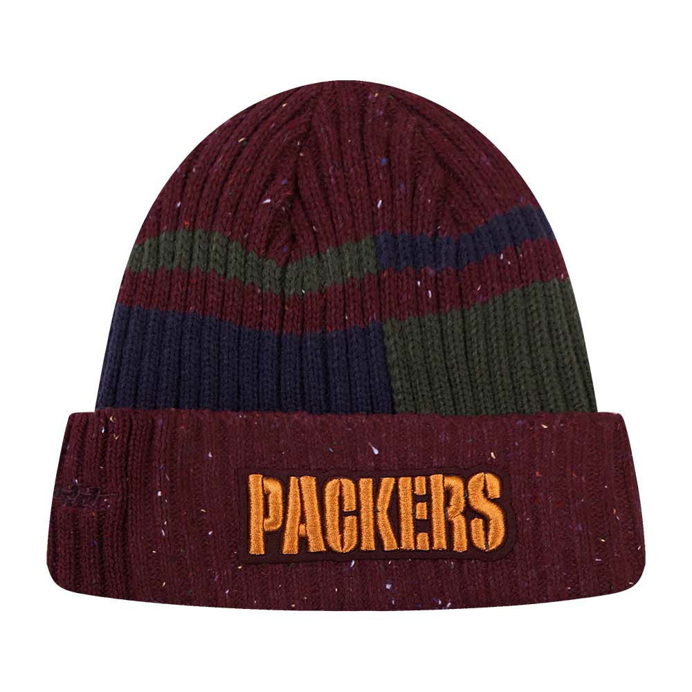 Green Bay Packers Pro Standard Speckled Cuffed Knit Hat - Burgundy - NFL