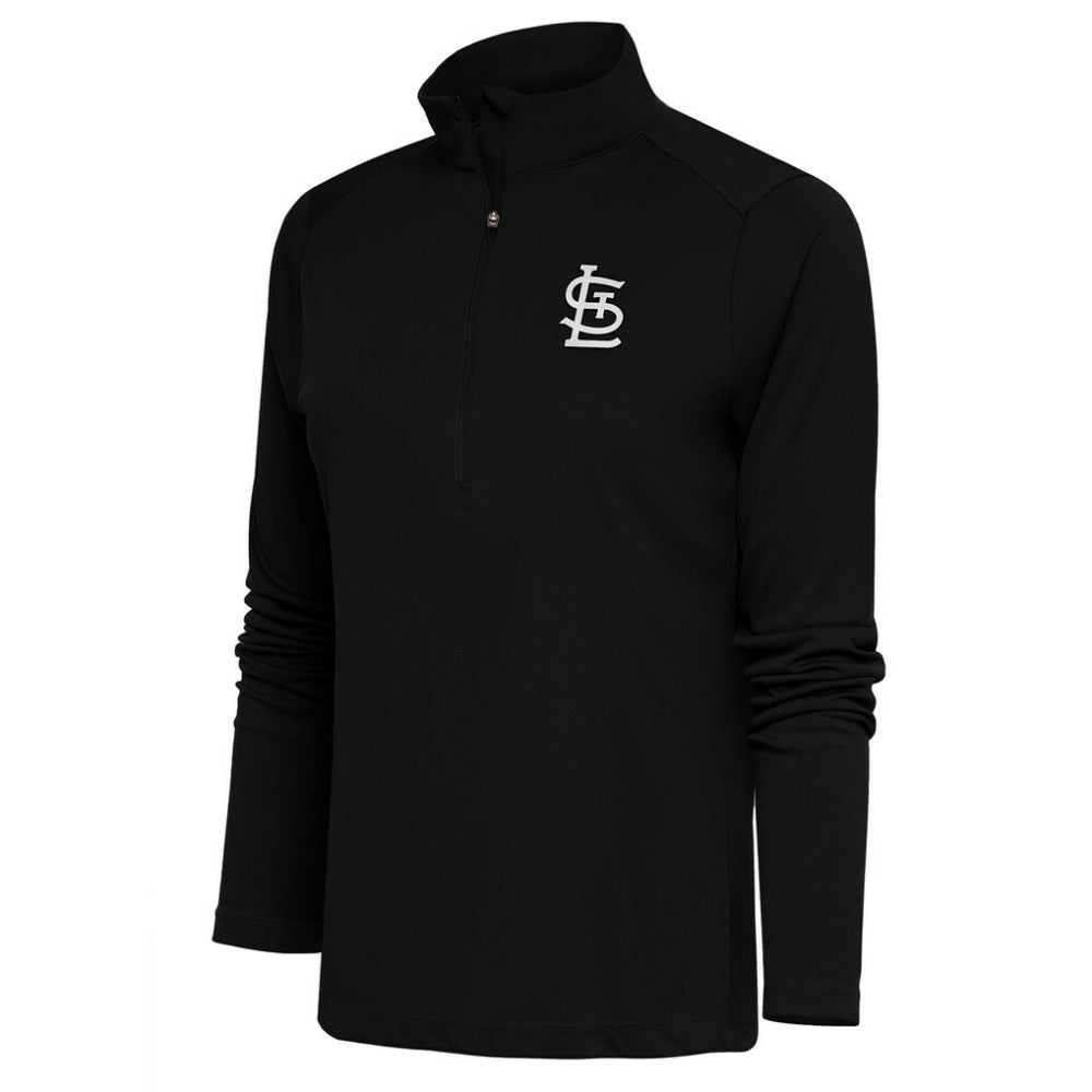 St. Louis Cardinals Antigua Women's Brushed Metallic Tribute Half-Zip Pullover Top Near Me