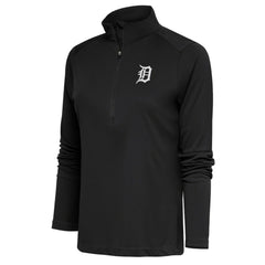 Detroit Tigers Antigua Women's Brushed Metallic Tribute Half-Zip Pullover Top Near Me