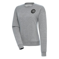 Chicago Cubs Antigua Women's Brushed Metallic Victory Pullover Sweatshirt Near Me