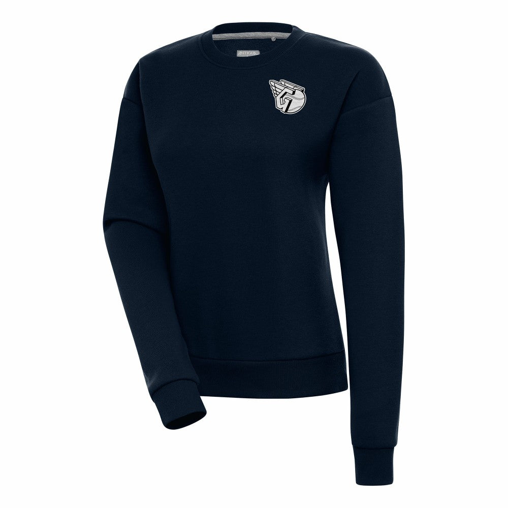 Cleveland Guardians Antigua Women's Brushed Metallic Victory Pullover Sweatshirt Outlet