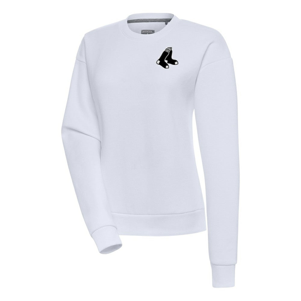 Boston Red Sox Antigua Women's Brushed Metallic Victory Pullover Sweatshirt Discount