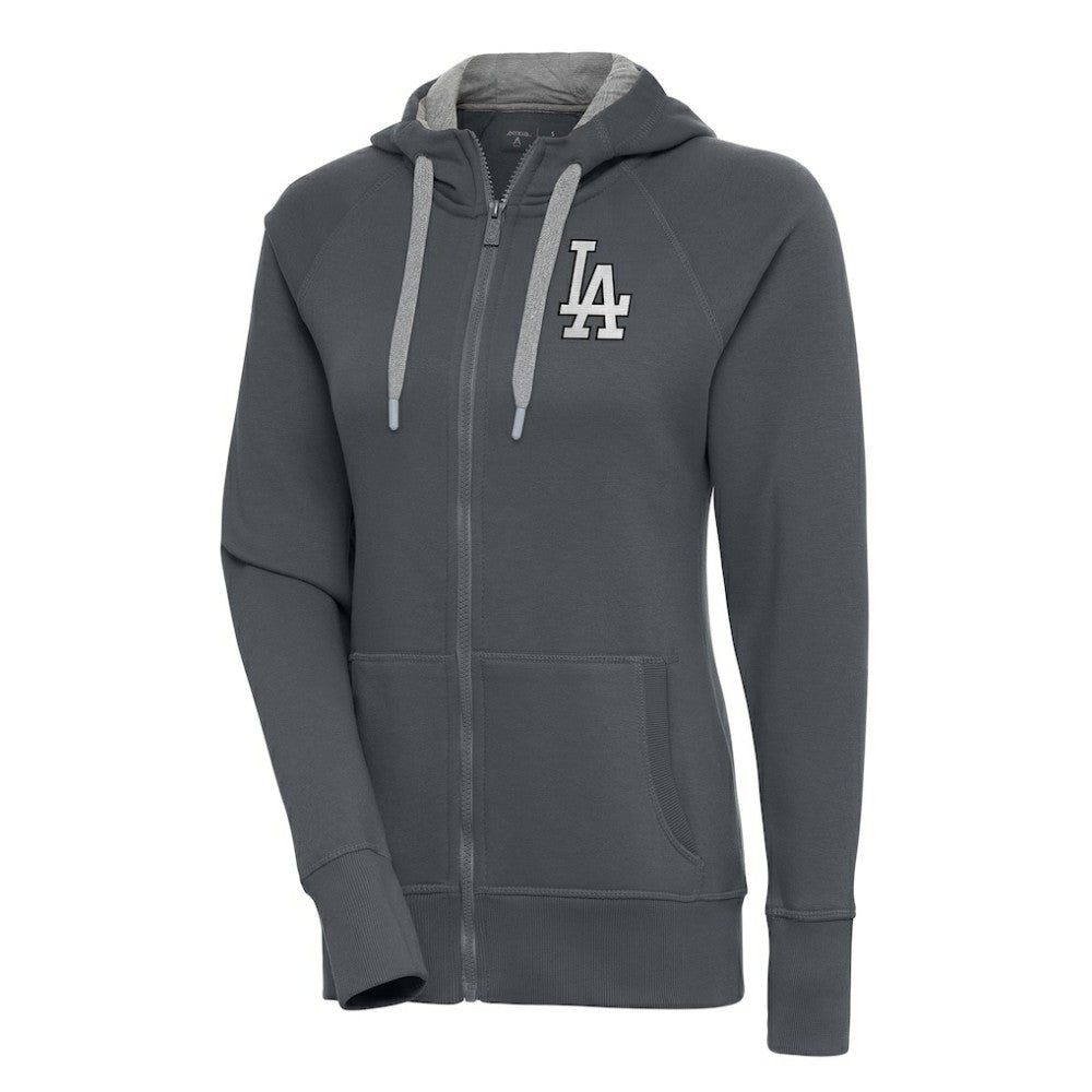Los Angeles Dodgers Antigua Women's Brushed Metallic Victory Full-Zip Hoodie Near Me