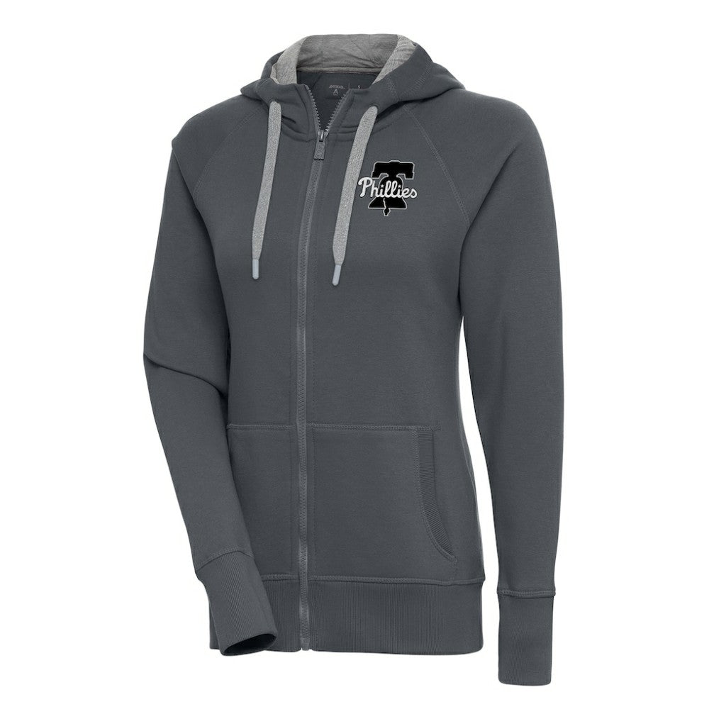 Philadelphia Phillies Antigua Women's Brushed Metallic Victory Full-Zip Hoodie Outlet
