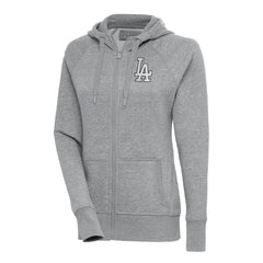 Los Angeles Dodgers Antigua Women's Brushed Metallic Victory Full-Zip Hoodie Discount