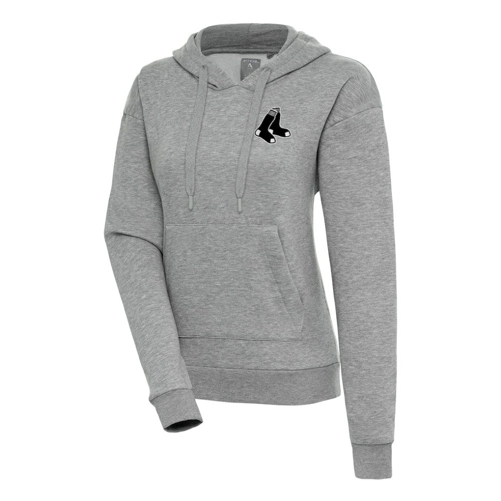 Boston Red Sox Antigua Women's Brushed Metallic Victory Pullover Hoodie Near Me