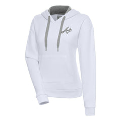 Atlanta Braves Antigua Women's Brushed Metallic Victory Pullover Hoodie Online