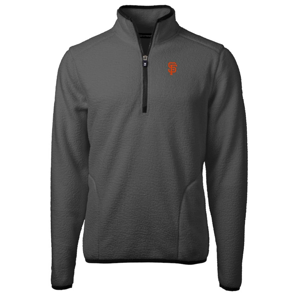 San Francisco Giants Cutter & Buck Cascade Eco Sherpa Fleece Quarter-Zip Pullover Jacket Outlet