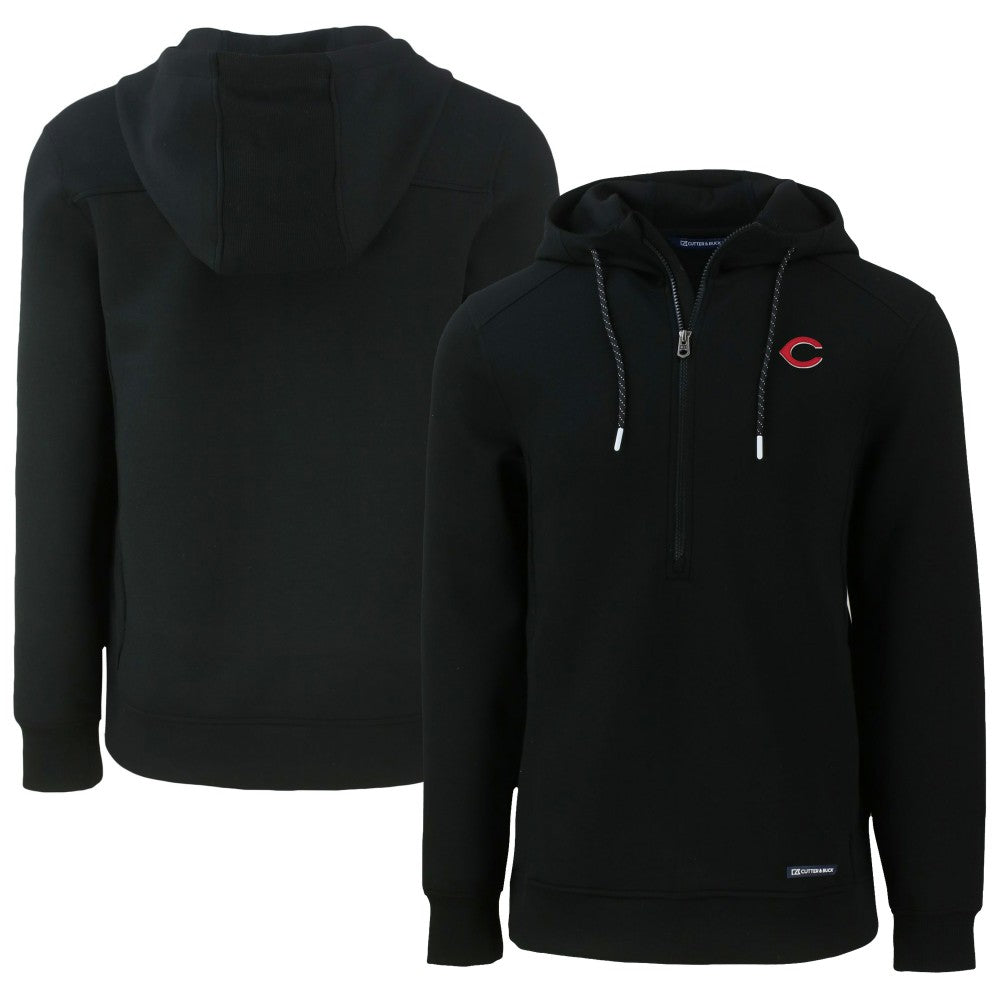 Cincinnati Reds Cutter & Buck Roam Eco Half-Zip Recycled Pullover Hoodie Discount