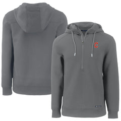 Cleveland Guardians Cutter & Buck Roam Eco Half-Zip Recycled Pullover Hoodie Near Me