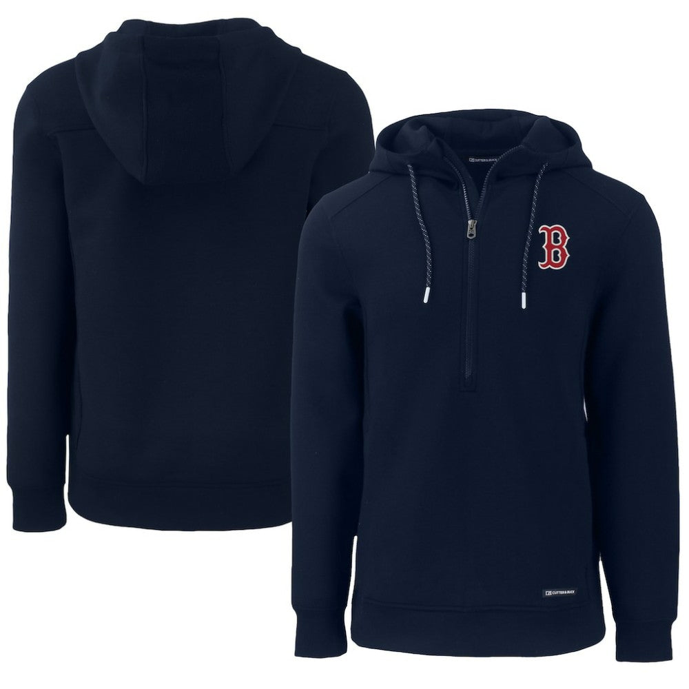 Boston Red Sox Cutter & Buck Roam Eco Half-Zip Recycled Pullover Hoodie Sale