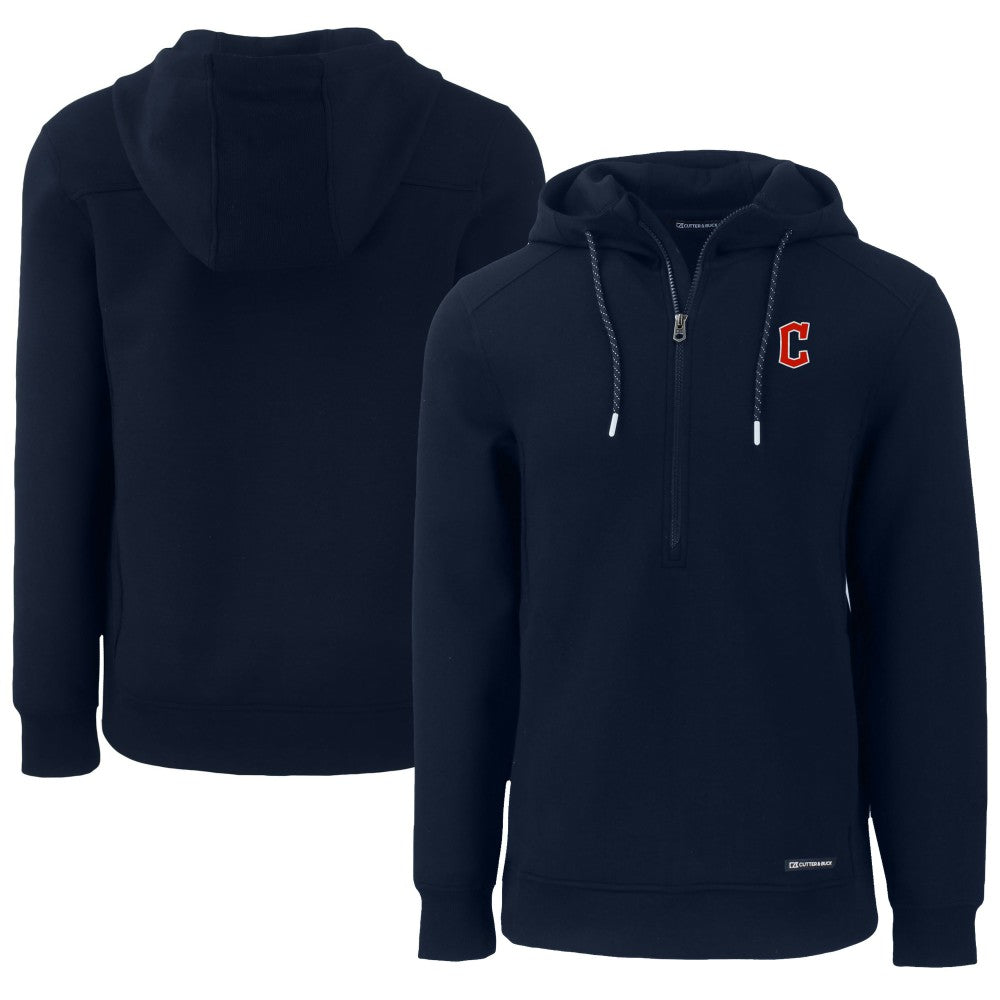 Cleveland Guardians Cutter & Buck Roam Eco Half-Zip Recycled Pullover Hoodie Sale
