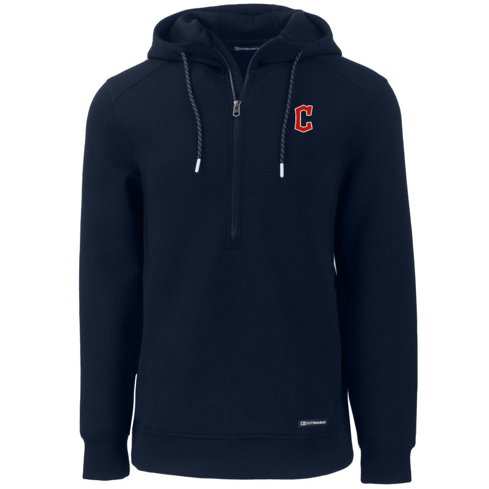 Cleveland Guardians Cutter & Buck Roam Eco Half-Zip Recycled Pullover Hoodie Sale