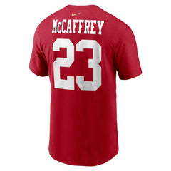 Christian McCaffrey San Francisco 49ers Player Name & Number T-Shirt - Scarlet - Nike