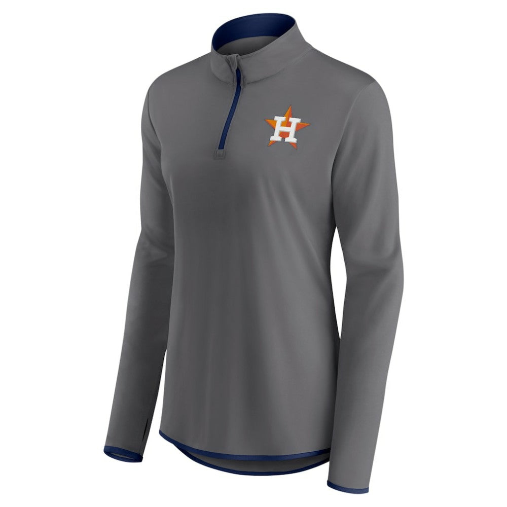 Houston Astros Profile Women's Plus Size Quarter-Zip Jacket Outlet