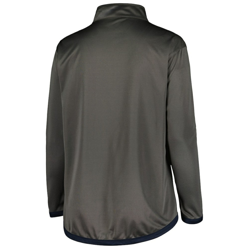 New York Yankees Profile Women's Plus Size Quarter-Zip Jacket Near Me
