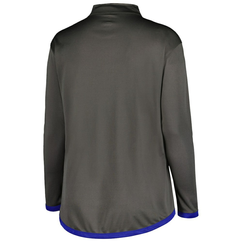Chicago Cubs Profile Women's Plus Size Quarter-Zip Jacket Outlet