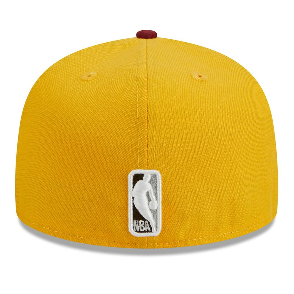 New Era Boston Celtics Fall Leaves 2-Tone 59FIFTY Fitted Hat Yellow/Red