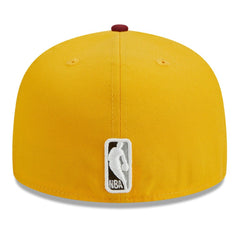 New Era Boston Celtics Fall Leaves 2-Tone 59FIFTY Fitted Hat Yellow/Red