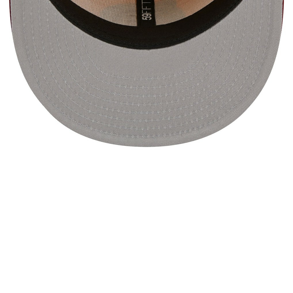 New Era Boston Celtics Fall Leaves 2-Tone 59FIFTY Fitted Hat Yellow/Red