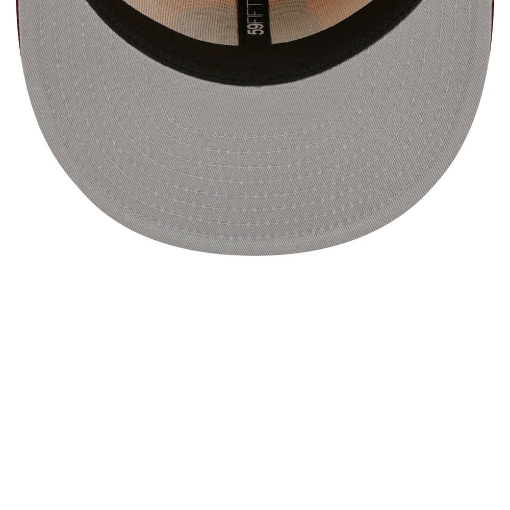 New Era Boston Celtics Fall Leaves 2-Tone 59FIFTY Fitted Hat Yellow/Red