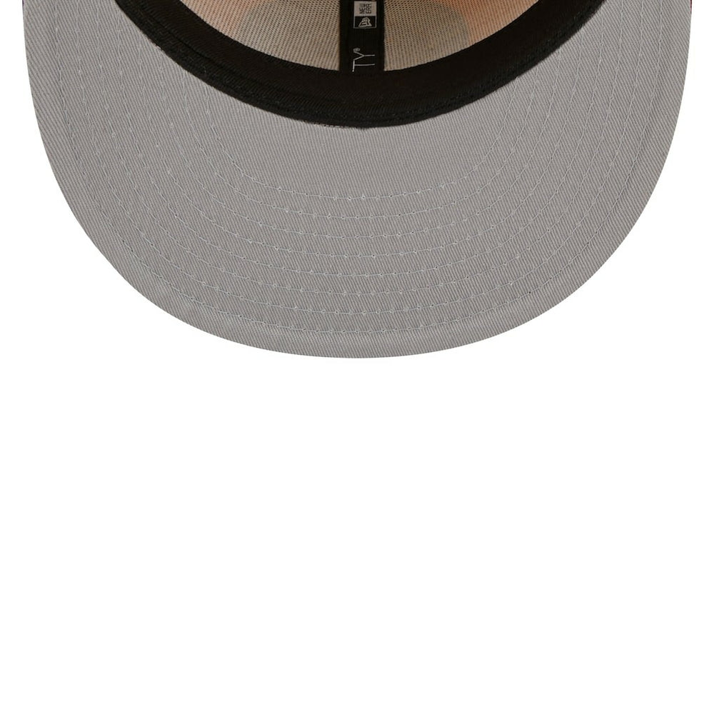 New Era Brooklyn Nets Fall Leaves 2-Tone 59FIFTY Fitted Hat Yellow/Red
