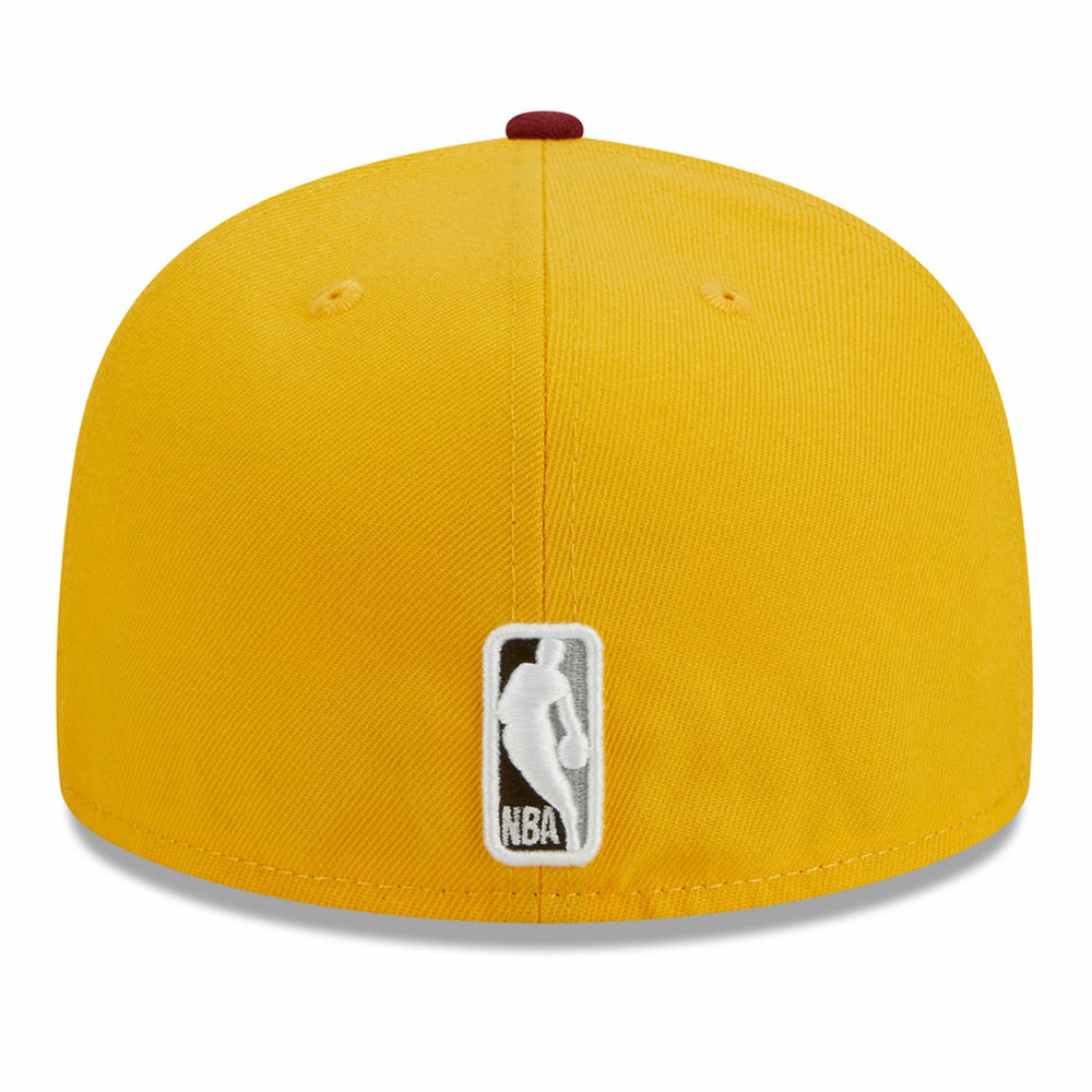 New Era New York Knicks Fall Leaves 2-Tone 59FIFTY Fitted Hat Yellow/Red