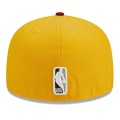 New Era Philadelphia 76ers Fall Leaves 2-Tone 59FIFTY Fitted Hat Yellow/Red