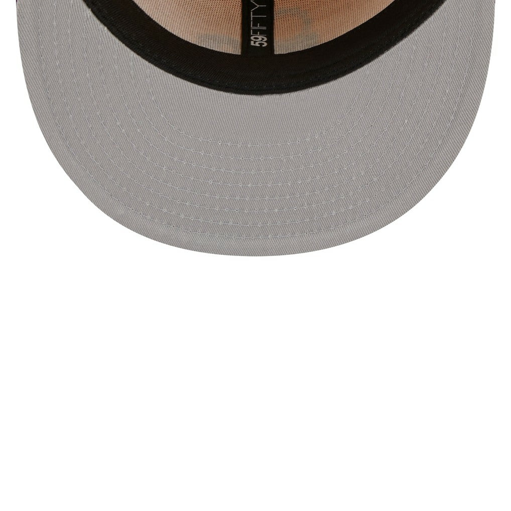 New Era Philadelphia 76ers Fall Leaves 2-Tone 59FIFTY Fitted Hat Yellow/Red