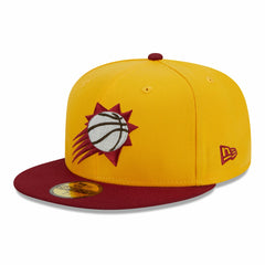 New Era Phoenix Suns Fall Leaves 2-Tone 59FIFTY Fitted Hat Yellow/Red