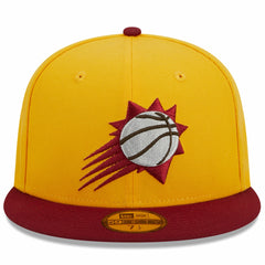New Era Phoenix Suns Fall Leaves 2-Tone 59FIFTY Fitted Hat Yellow/Red