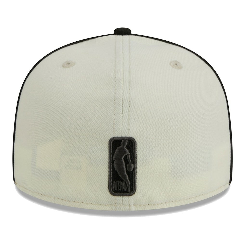 New Era Brooklyn Nets Piping 2-Tone 59FIFTY Fitted Hat Cream/Black