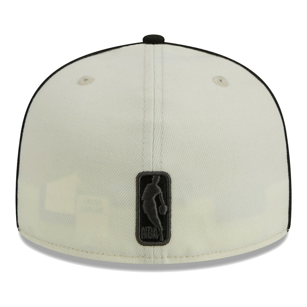New Era Brooklyn Nets Piping 2-Tone 59FIFTY Fitted Hat Cream/Black