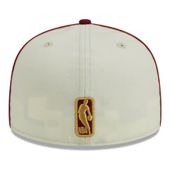 New Era Cleveland Cavaliers Piping 2-Tone 59FIFTY Fitted Hat Cream/Wine