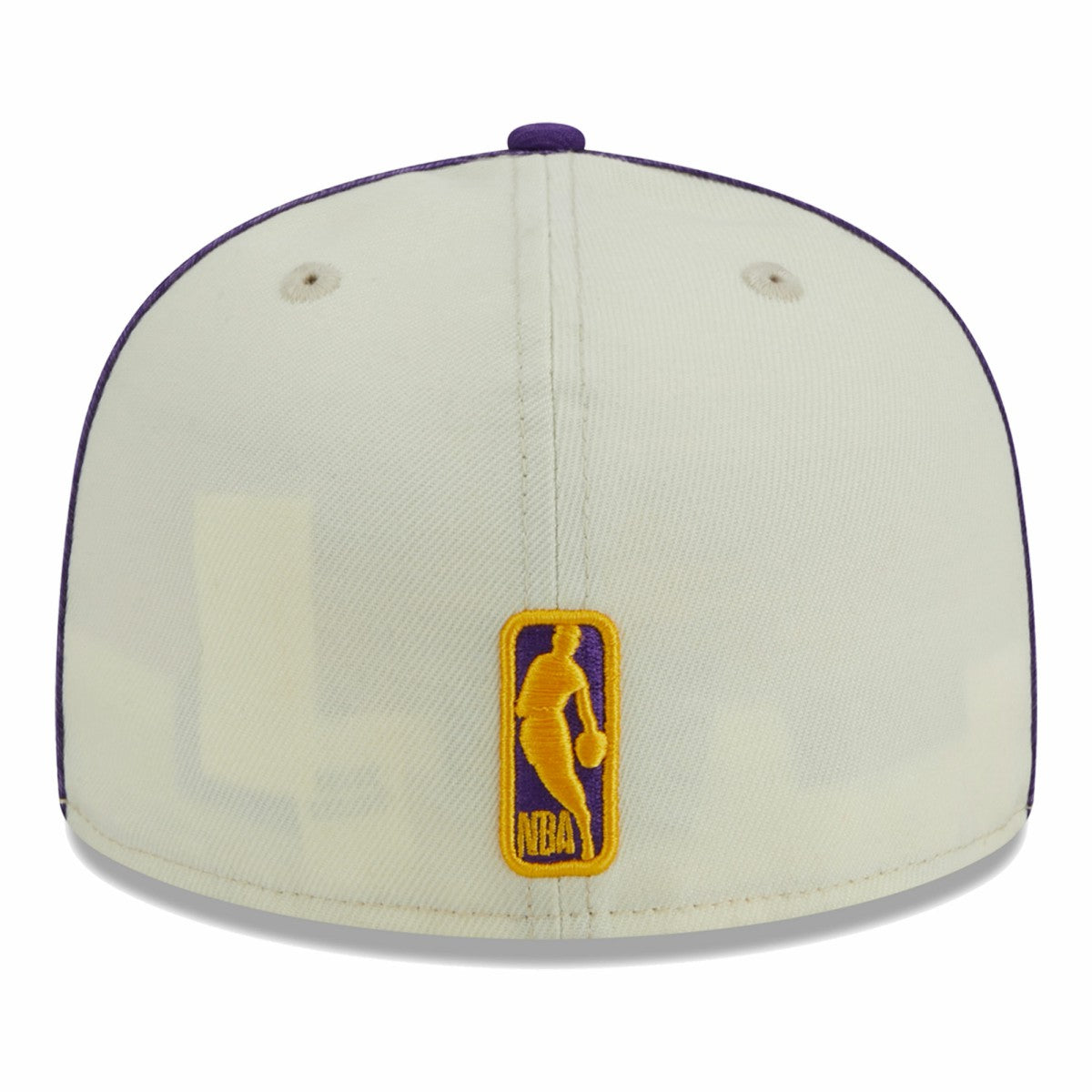 New Era Los Angeles Lakers Piping 2-Tone 59FIFTY Fitted Hat Cream/Purple