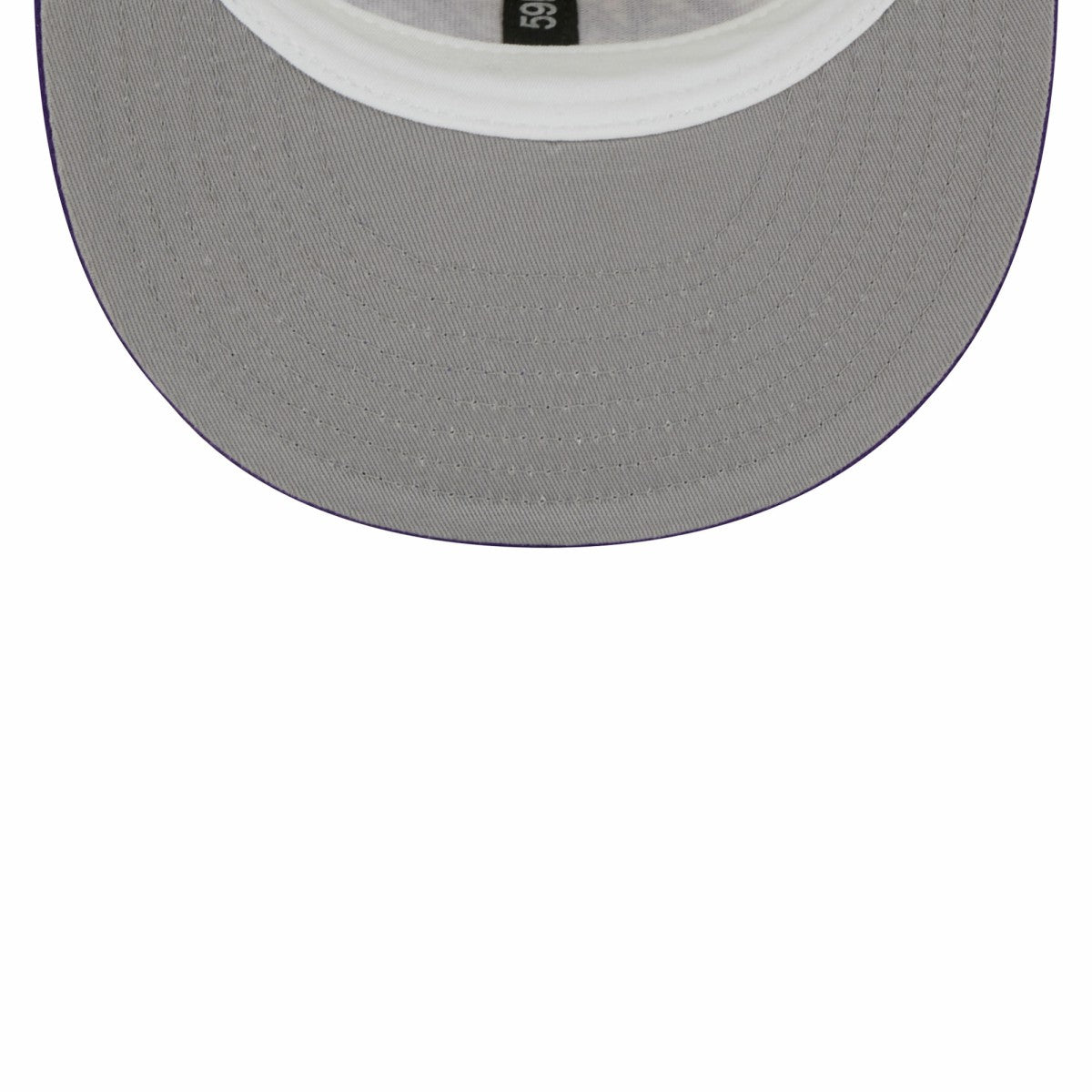 New Era Los Angeles Lakers Piping 2-Tone 59FIFTY Fitted Hat Cream/Purple