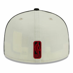 New Era Miami Heat Piping 2-Tone 59FIFTY Fitted Hat Cream/Black