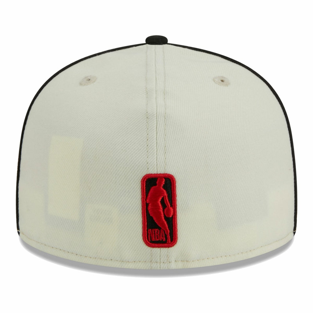 New Era Portland Trail Blazers Piping 2-Tone 59FIFTY Fitted Hat Cream/Black