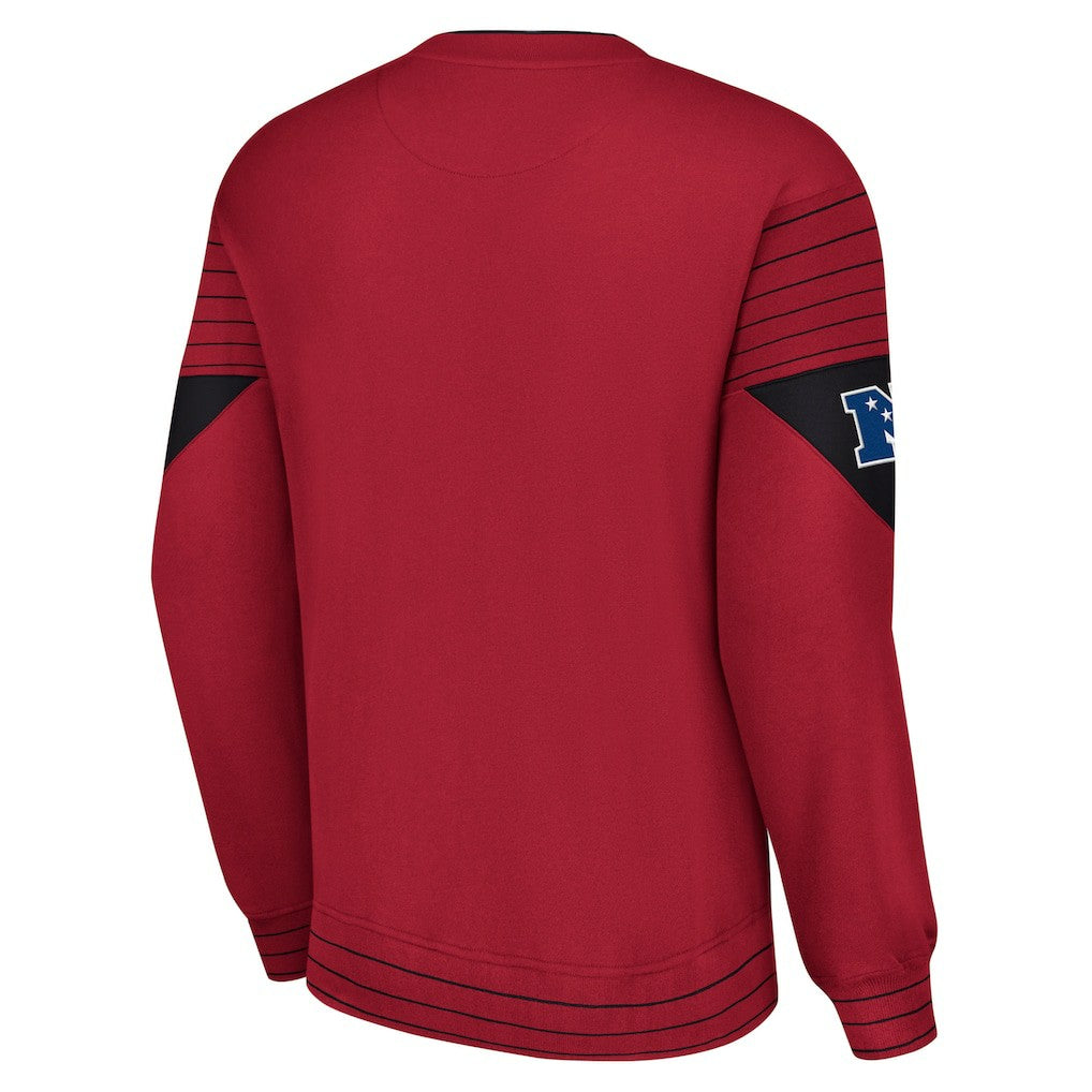 Arizona Cardinals Starter Face-Off Pullover Sweatshirt - Cardinal - NFL