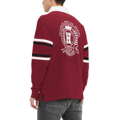 Arizona Cardinals Tommy Hilfiger Cory Varsity Rugby Long Sleeve T-Shirt - Cardinal - NFL