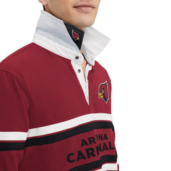 Arizona Cardinals Tommy Hilfiger Cory Varsity Rugby Long Sleeve T-Shirt - Cardinal - NFL