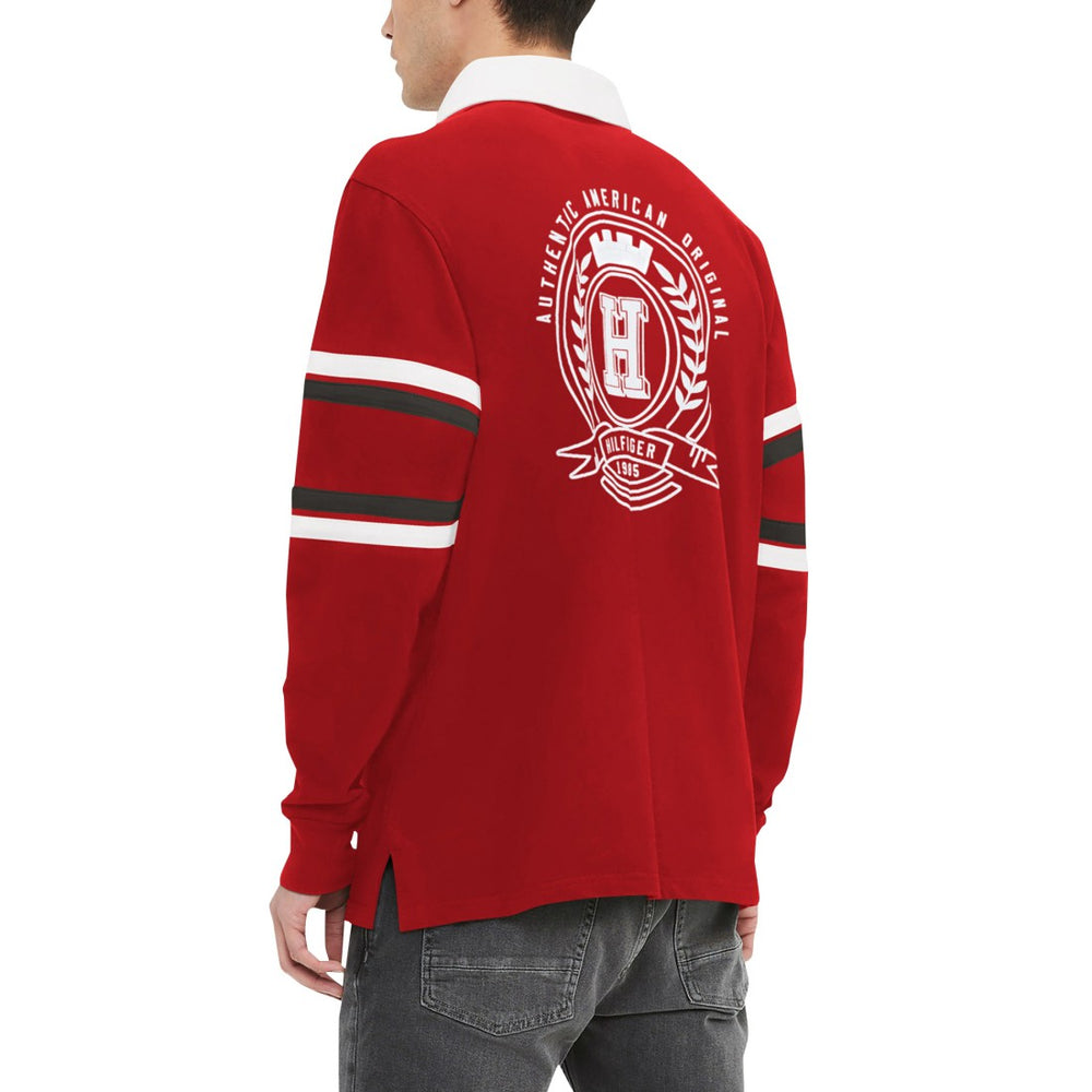 Tampa Bay Buccaneers Tommy Hilfiger Cory Varsity Rugby Long Sleeve T-Shirt - Red - NFL