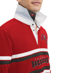 Tampa Bay Buccaneers Tommy Hilfiger Cory Varsity Rugby Long Sleeve T-Shirt - Red - NFL