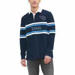 Tennessee Titans Tommy Hilfiger Cory Varsity Rugby Long Sleeve T-Shirt - Navy - NFL