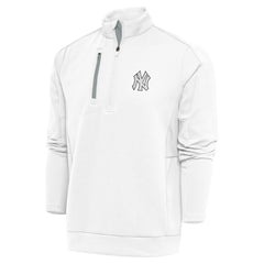 New York Yankees Antigua Metallic Generation Quarter-Zip Pullover Top for sale