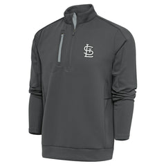 St. Louis Cardinals Antigua Metallic Generation Quarter-Zip Pullover Top Discount