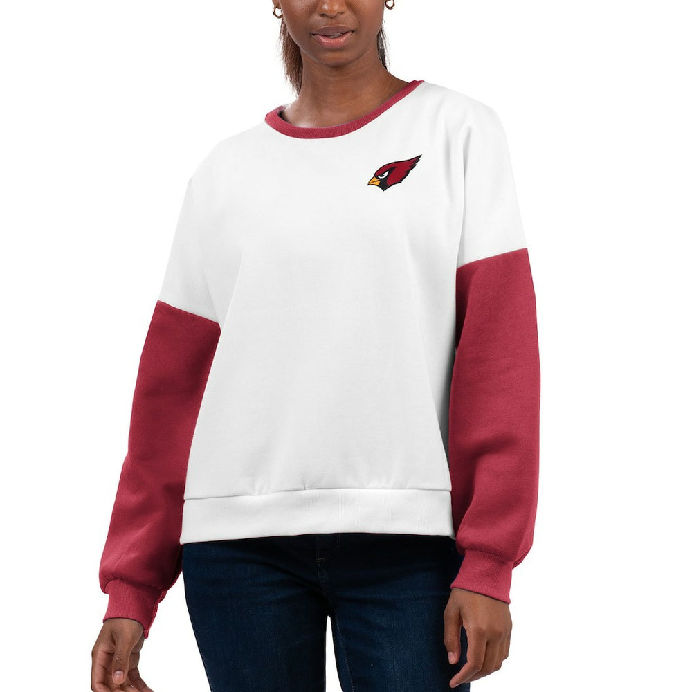 Arizona Cardinals G-III 4Her by Carl Banks Women's A-Game Pullover Sweatshirt - White - NFL