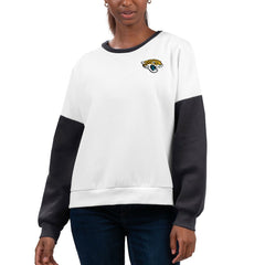 Jacksonville Jaguars G-III 4Her by Carl Banks Women's A-Game Pullover Sweatshirt - White - NFL
