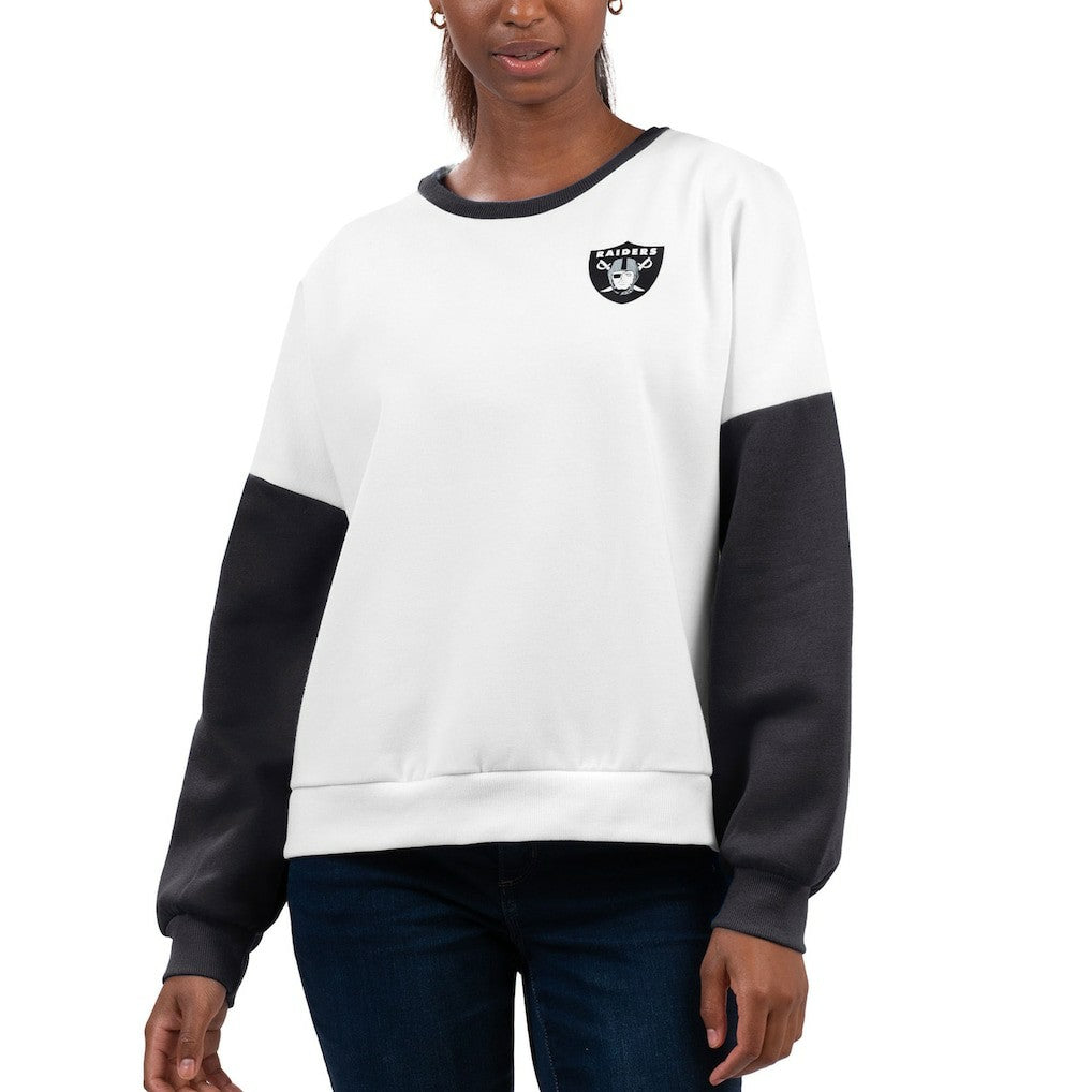 Las Vegas Raiders G-III 4Her by Carl Banks Women's A-Game Pullover Sweatshirt - White - NFL
