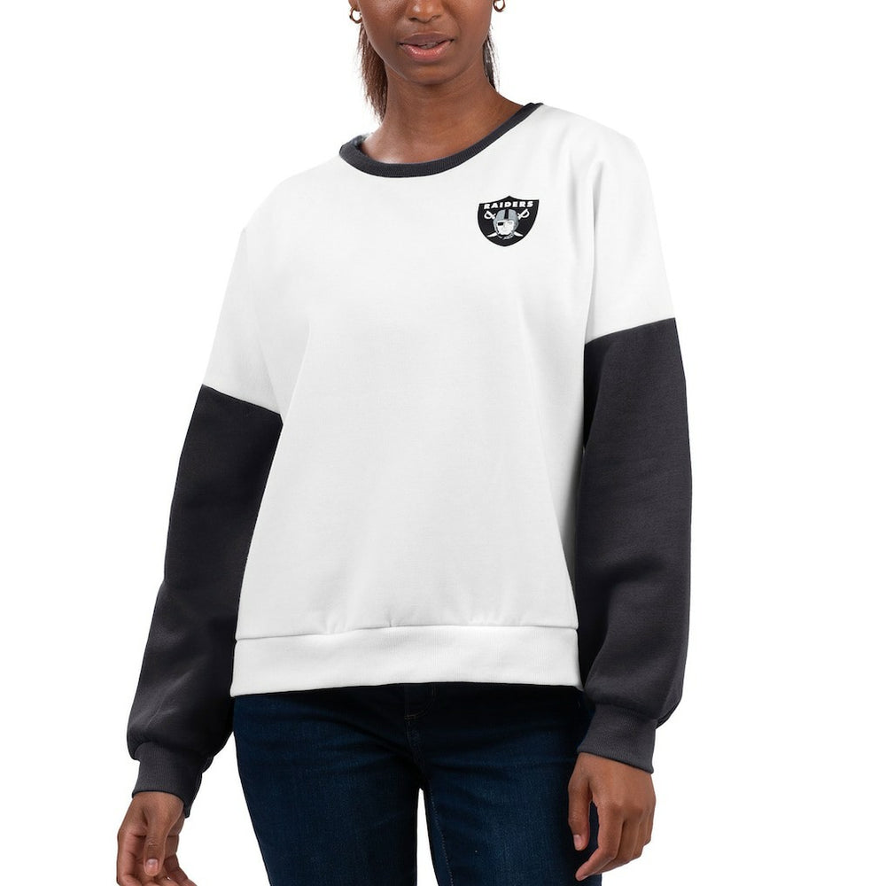 Las Vegas Raiders G-III 4Her by Carl Banks Women's A-Game Pullover Sweatshirt - White - NFL